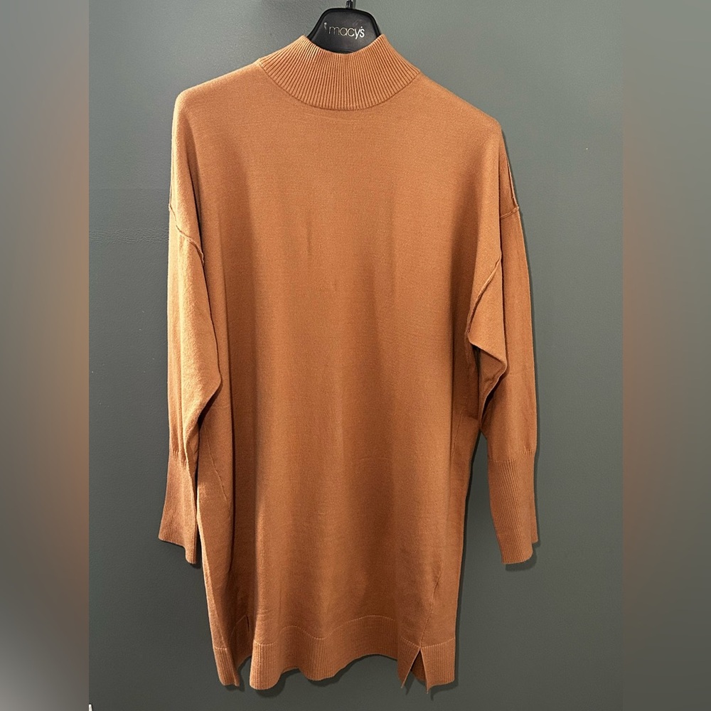 STEVE MADDEN - Camel Mock Neck Sweater Dress | Size M | NWT